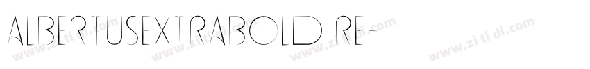 albertusextrabold re字体转换
